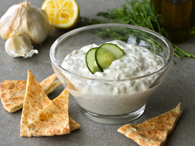 Greek yoghurt dip is a healthier alternative to heavier cream-laden dips.