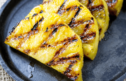 Grilled pineapples can be a good alternative for pineapple tarts.