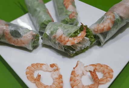 Cold spring rolls are a healthy alternative that are just as tasty.