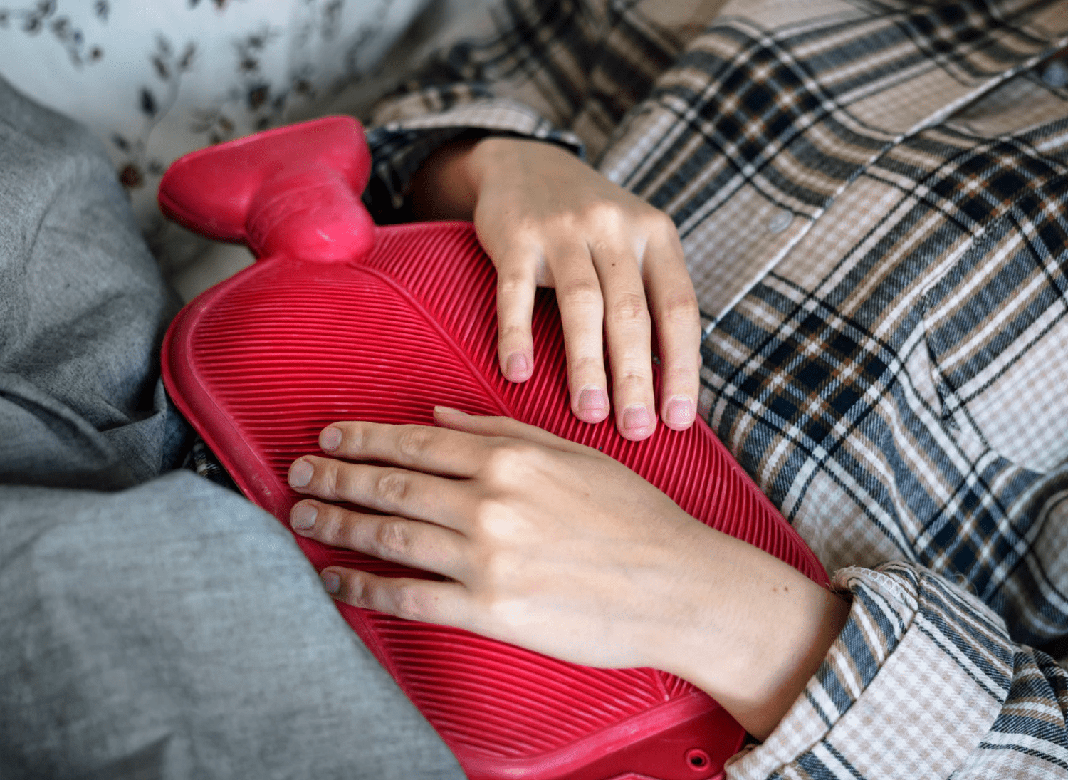 Reduce your period cramps with heat therapy.