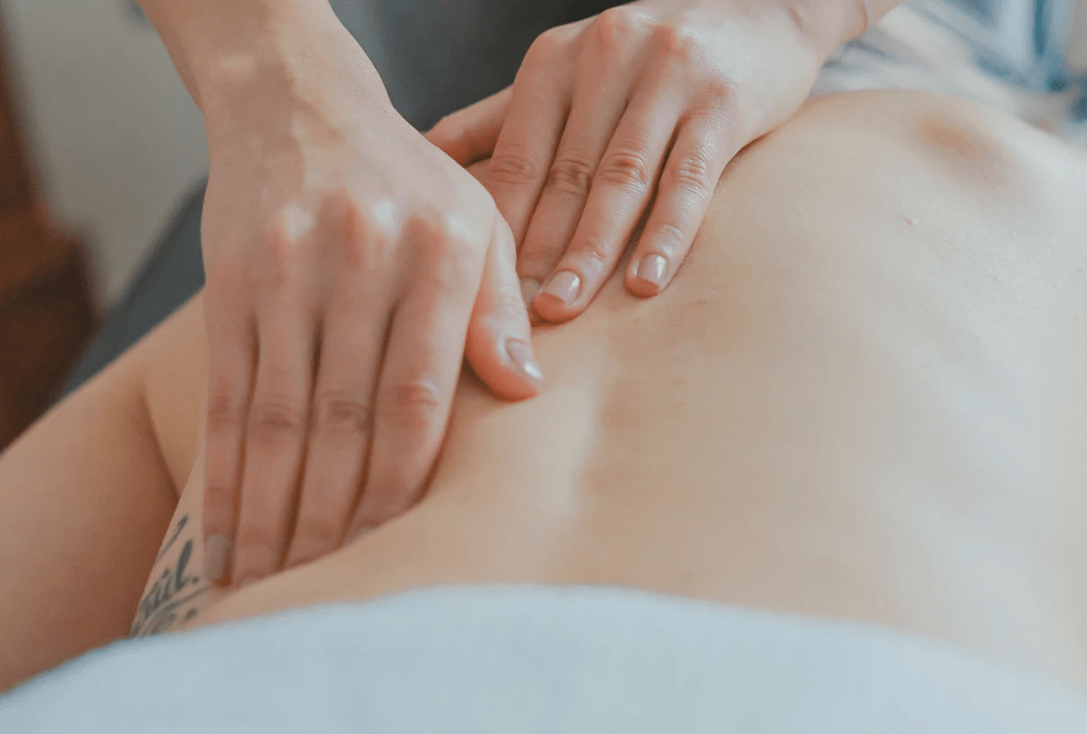A massage may help to stop some menstrual pains.