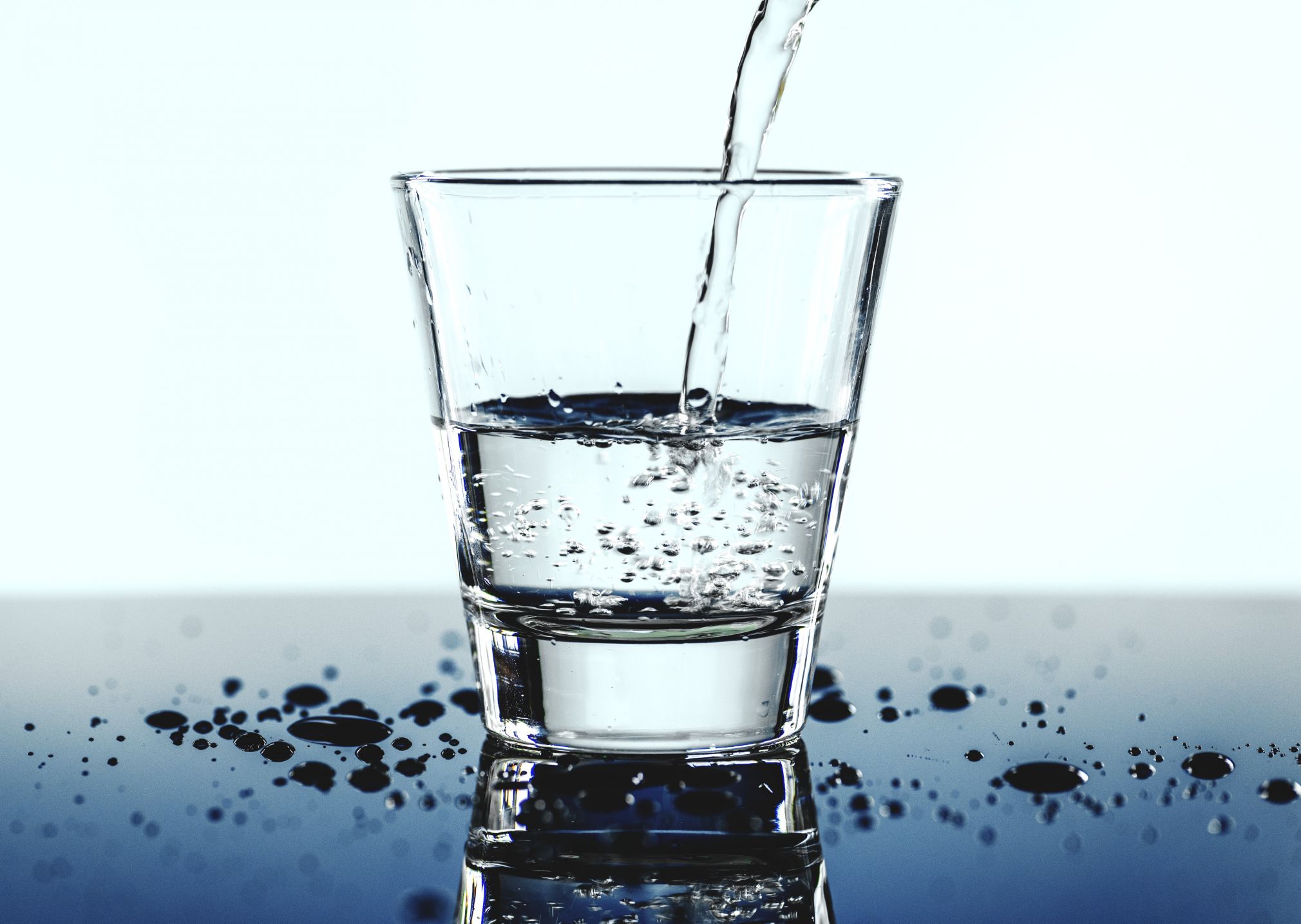 Make sure you get enough water, by drinking 8 glasses of water every day.