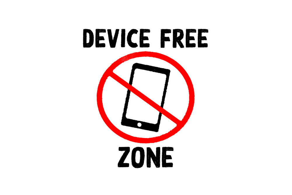 Set rules for yourself for when you should use your mobile device
